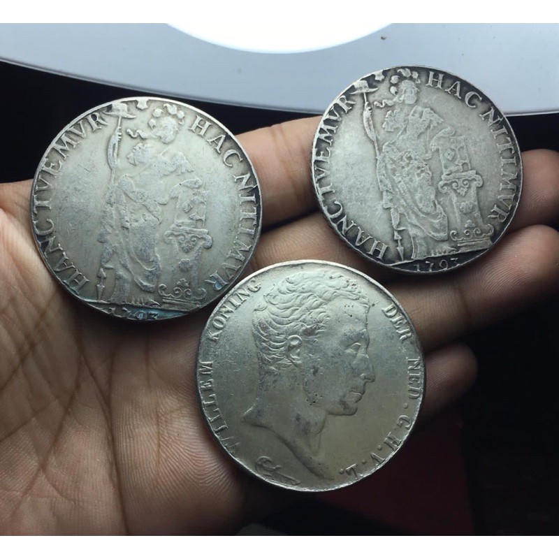 Koin Kuno Pallas dan Willem 3 Gulden Borongan 3PCS