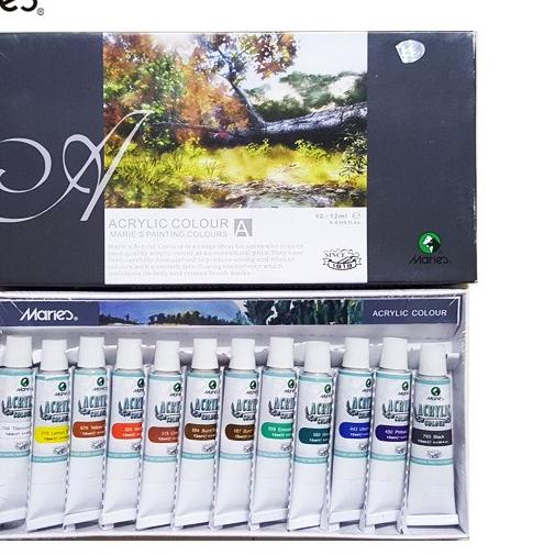 

℗ Maries Acrylic Color Set 12 - 812B ☜