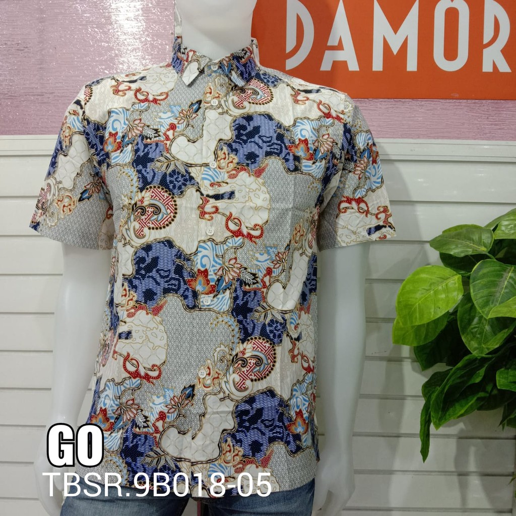 gof DAMOR (CRESSIDA) KEMEJA BATIK LENGAN PENDEK PRIA REGULER Baju Batik Cowok