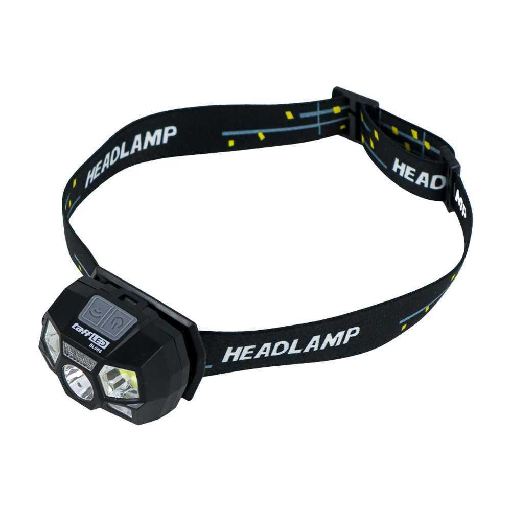 TaffLED Headlamp Rechargeable USB senter Kepala LED Motion XPE+COB 10000 Lumens BL066