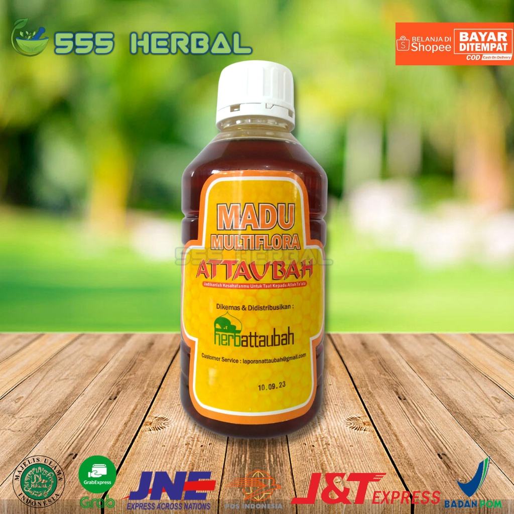

Madu Multiflora ATTAUBAH 1500 gram Madu Murni Pilihan