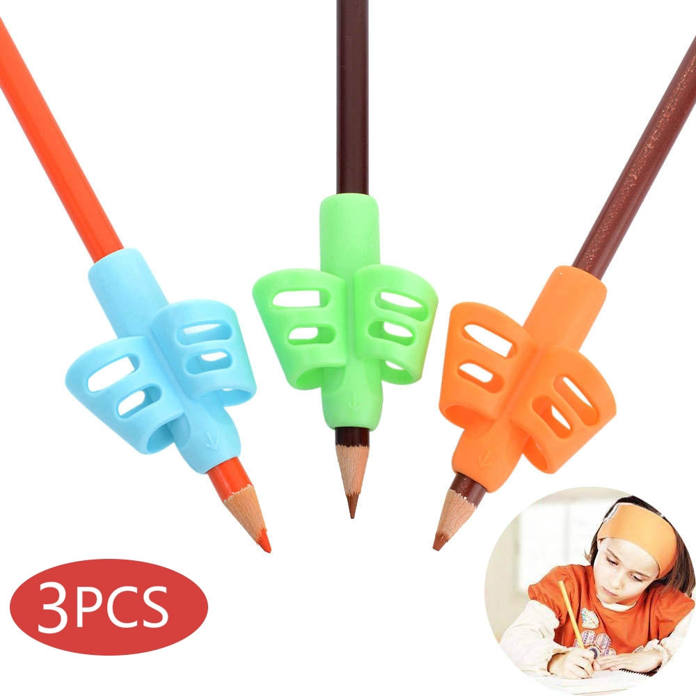 3PCS Pencil Holder Pen Writing Aid Grip Postute Correction