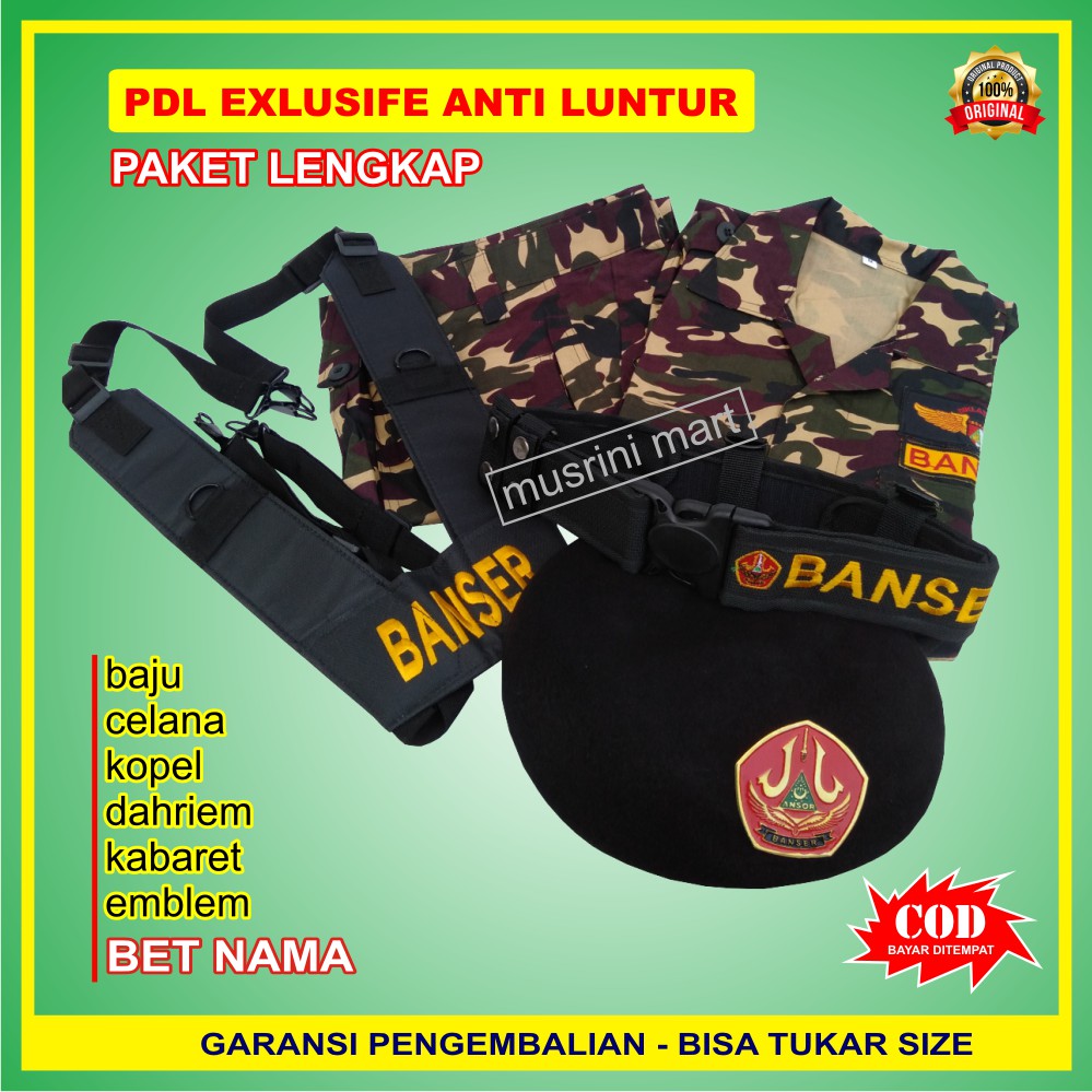 PAKET LENGKAP SERAGAM BANSER EXLUSIFE TAHAN LUNTUR KATUN TWIL ATRIBUT BANSER KOMPLIT MUSRINI Mart