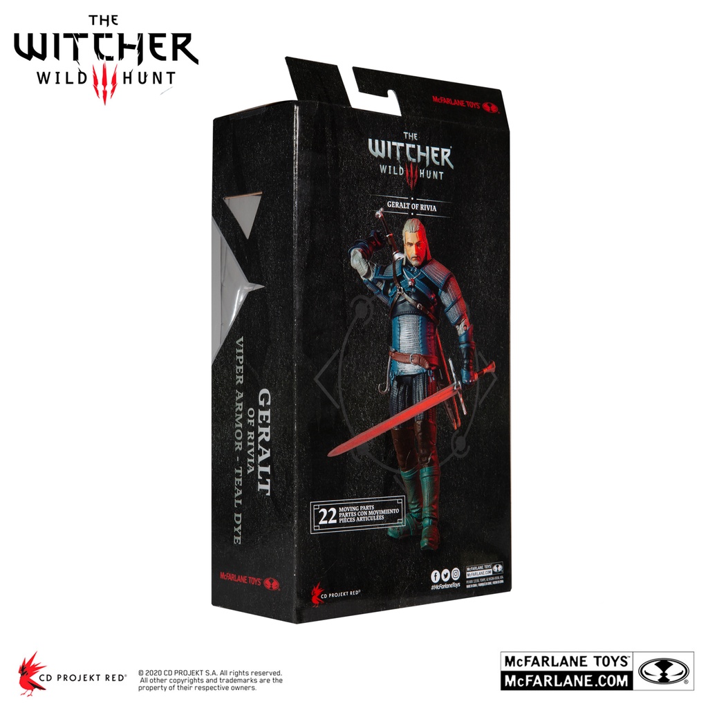 Figure The Witcher 3 Wild Hunt Geralt Of Rivia Viper Armor Teal Dye