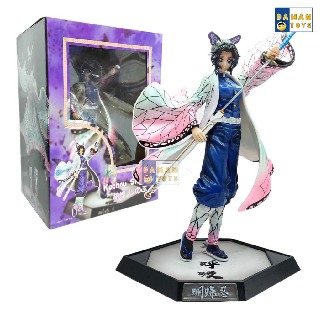 Action Figure Anime Shinobu Kocho 28cm Demon Slayer Pajangan Kimetsu No Yaiba