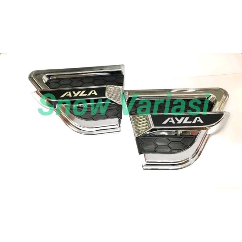 Side Vent Air Flow Daihatsu Ayla Activo Merah Putih