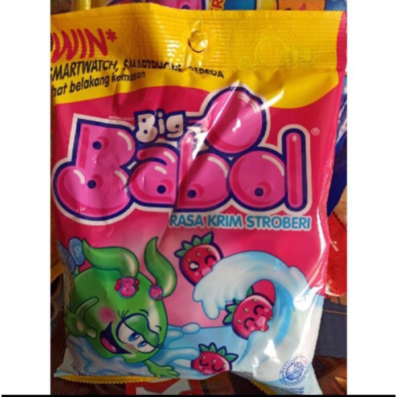 

Permen Karet Big Babol isi 40 butir Rasa Krim Stroberi