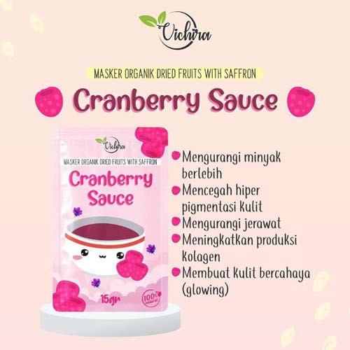 [RESMI] MASKER ORGANIK DRIED FRUITS WITH SAFFRON VICHIRA MASK 15GR