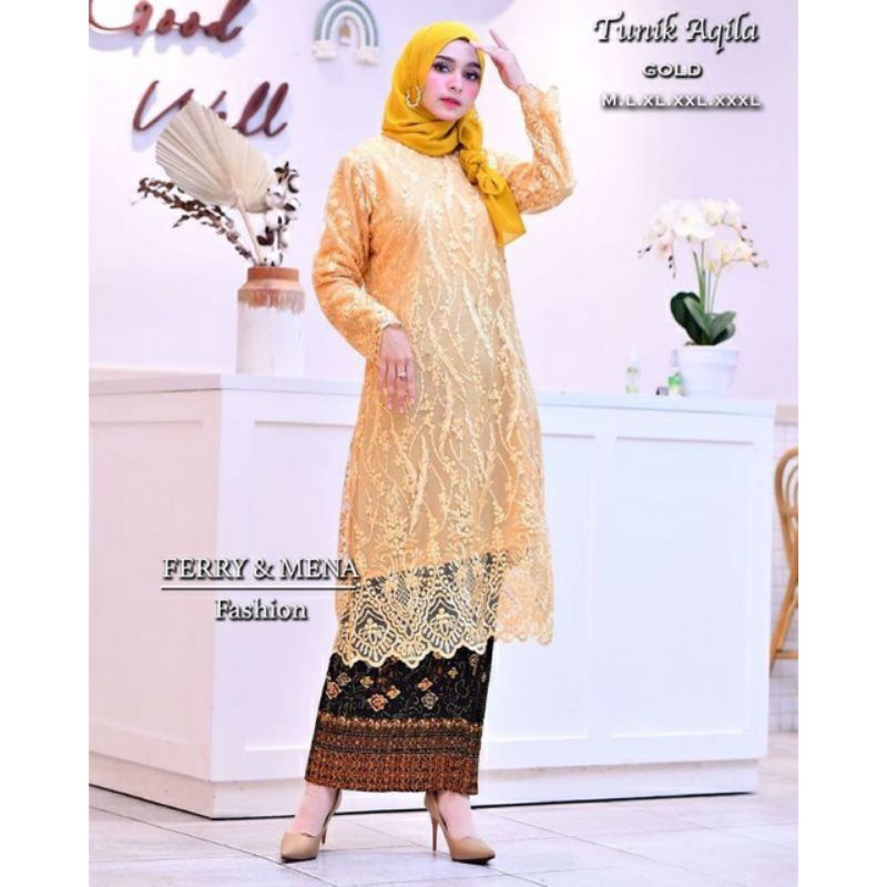 SET KEBAYA TUNIK KONDANGAN/KEBAYA TUNIK WISUDA /KEBAYA PESTA TERBARU &amp; TERLARIS