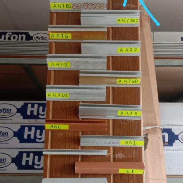 Lis Plafon PVC 3-6cm(tinggal pilih type Lis)