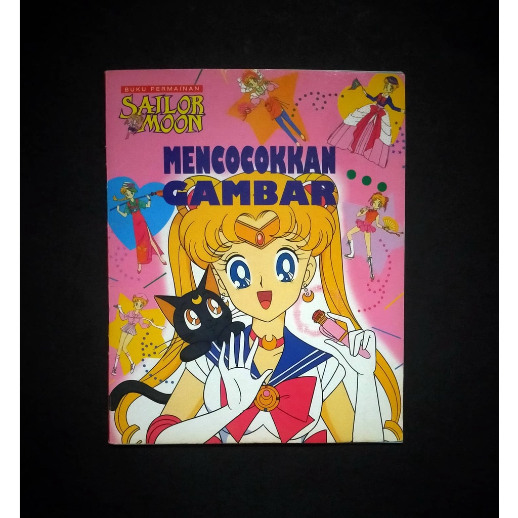 Buku Komik Buku Permainan Sailor Moon Mencocokan Gambar