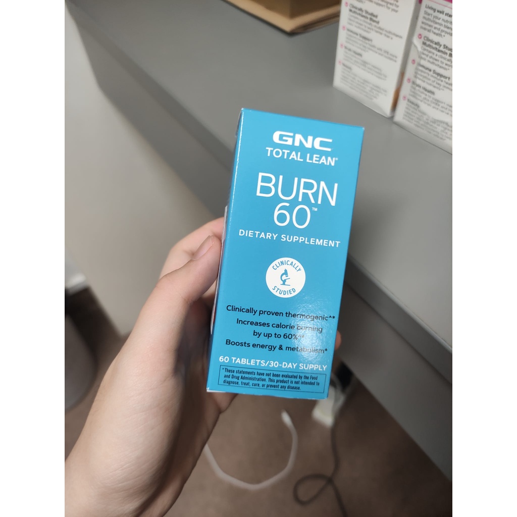 GNC Burn 60 Cinnamon Obat Bakar Kalori Ori USA bakar lemak pelangsing