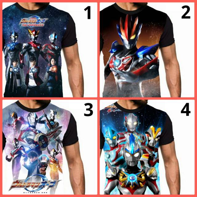 Kaos Ultraman orb Gaia ginga Nexus film kartun anak superhero anime cowok pria murah Bandung keren