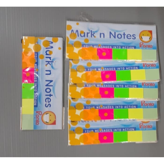 

MARK N NOTES PRONTO 6 WARNA | POST IT | STICKY NOTES | ATK