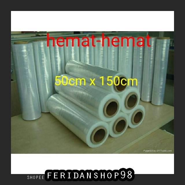 

BT324 PLASTIK WRAPPING MURAH BEST UK. 50 CM X 150M BY FERIDANSHOP98