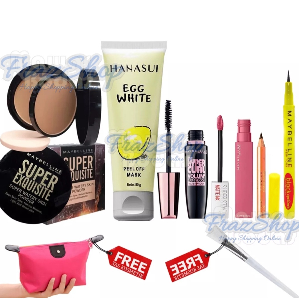 Paket Kosmetik Maybelline Lengkap Murah / Paket Makeup Komplit Maybelline 6in1