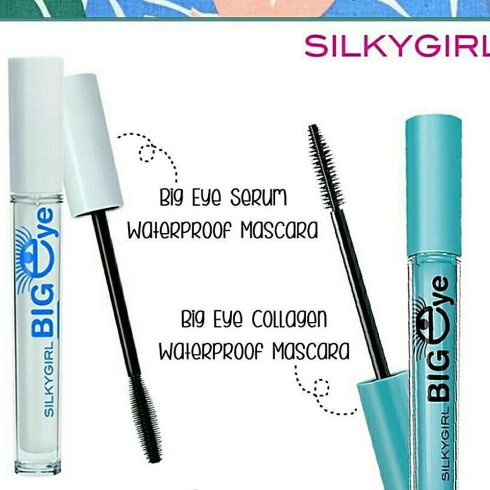 SILKY GIRL Big Eye Serum (putih) / Collagen (biru) Waterproof Mascara Maskara silkygirl Original
