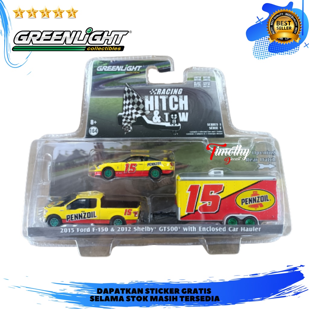 Greenlight GM Greenmachine Hitch And Tow Ford F150 Shelby Pennzoil