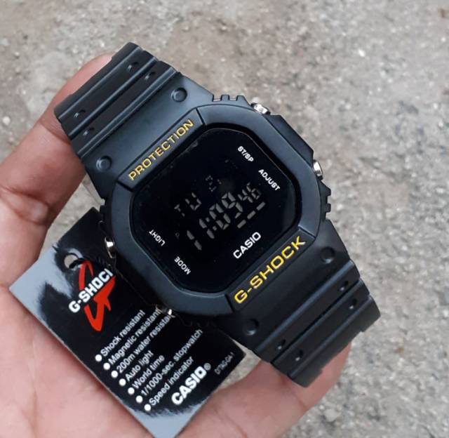 Jam tangan sport G Shock DW5600 water resist pilihan warna