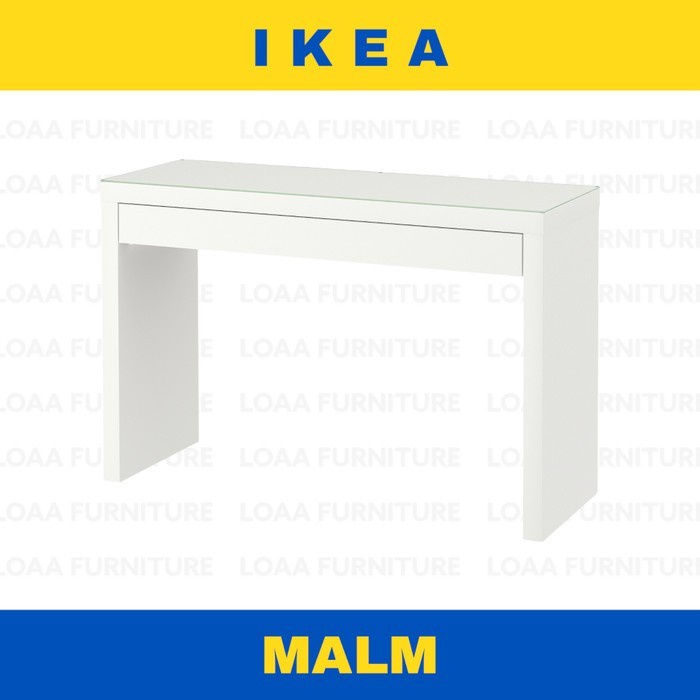 MALM IKEA - Meja Rias Meja Dandan 120x41 cm - 1 Laci Besar