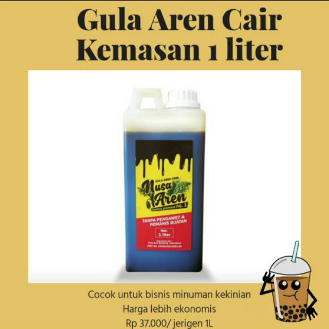 

Gula aren cair Nusa Aren 1 liter / brown sugar 1 liter / jerigen