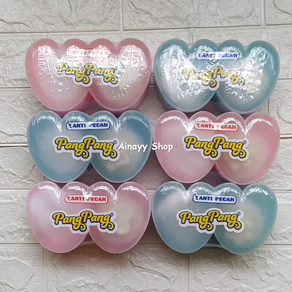 Tempat bedak bayi 1 set dengan puff / wadah bedak bayi bonus 2 Puff