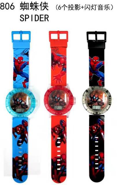 READY JAM TANGAN ANAK PROYEKTOR LASER,DIGITAL LED BANYAK MOTIF