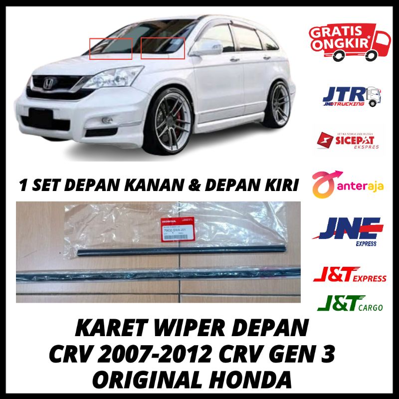Karet Wiper Depan Set Crv 2007 2008 2009 2010 2011 2012, CRV Gen 3