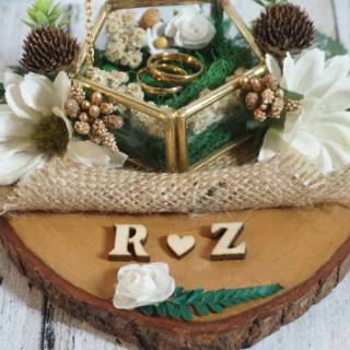 kotak seserahan rustic PRE ORDER Kotak  Cincin Rustic  Mini Segi 5 Shopee Indonesia