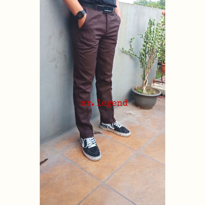 Mr. Legend celana formal pria slimfit | celana kantor pria slimfit | celana kerja pria | celana bahan pria slimfit