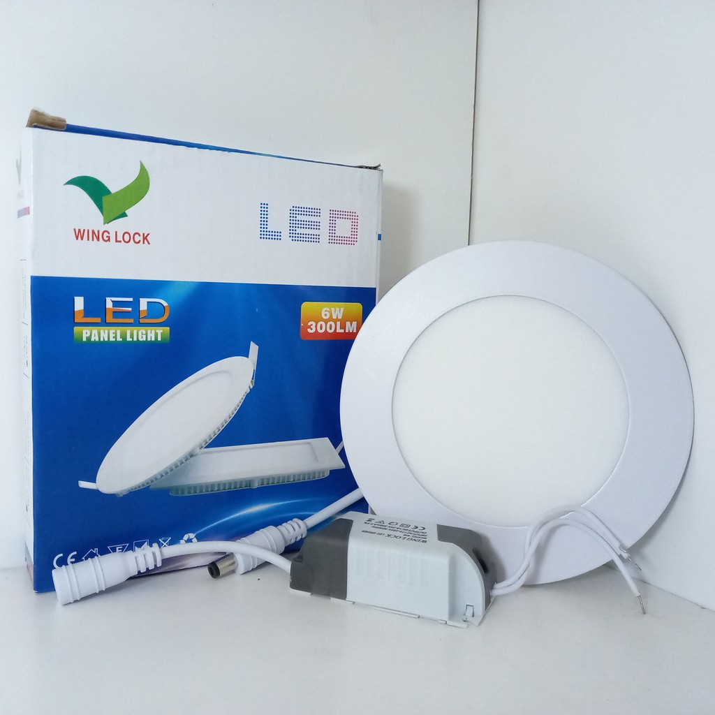 LAMPU DOWNLIGHT LED 6 WATT KUNING LAMPU PANEL LED 6w TIPIS BULAT INBOW