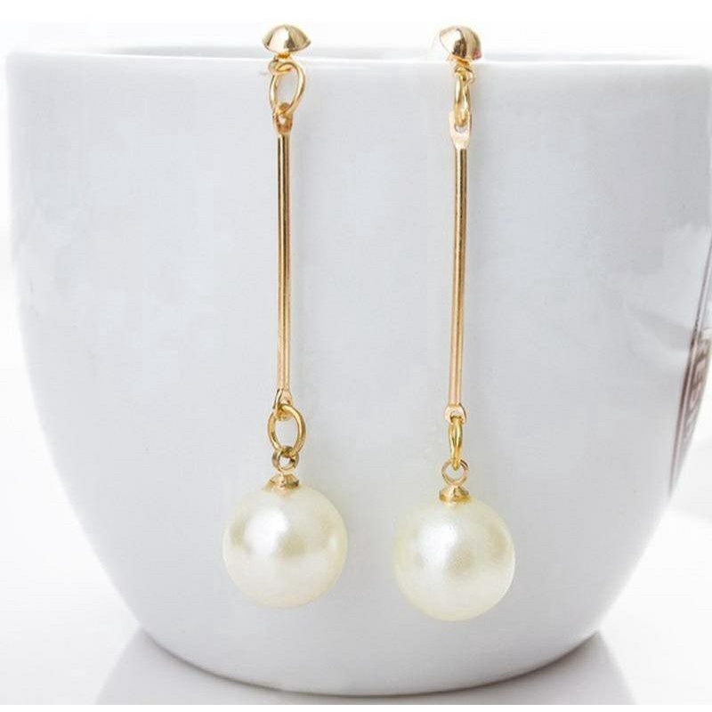 Anting Wanita Anting BUNGA White Flower//Anting Import