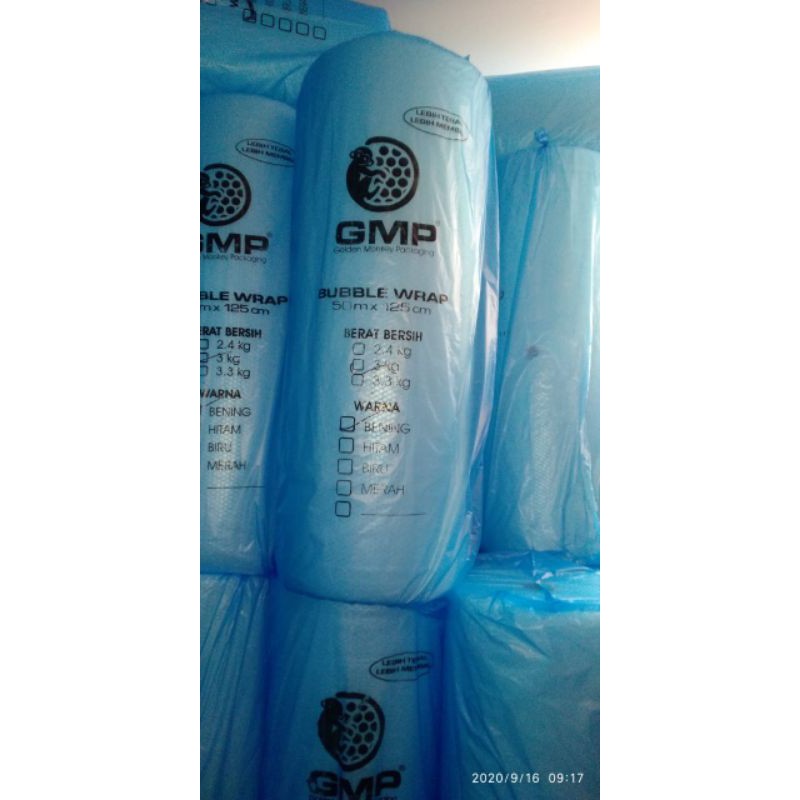 

BUBBLE WRAP 5 METER PUTIH MERK GMP ( 125CM X 5METER)