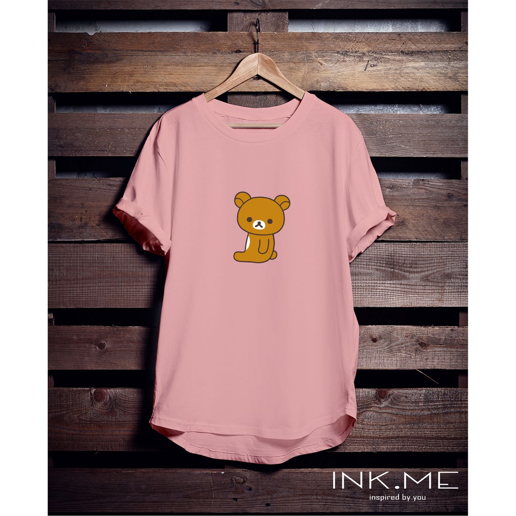 RILAKKUMA PEACH TSHIRT/ RILAKKUMA INNOCENT FACE/ KAOS SABLON WANITA/ RILAKKUMA COLLECTION TSHIRT