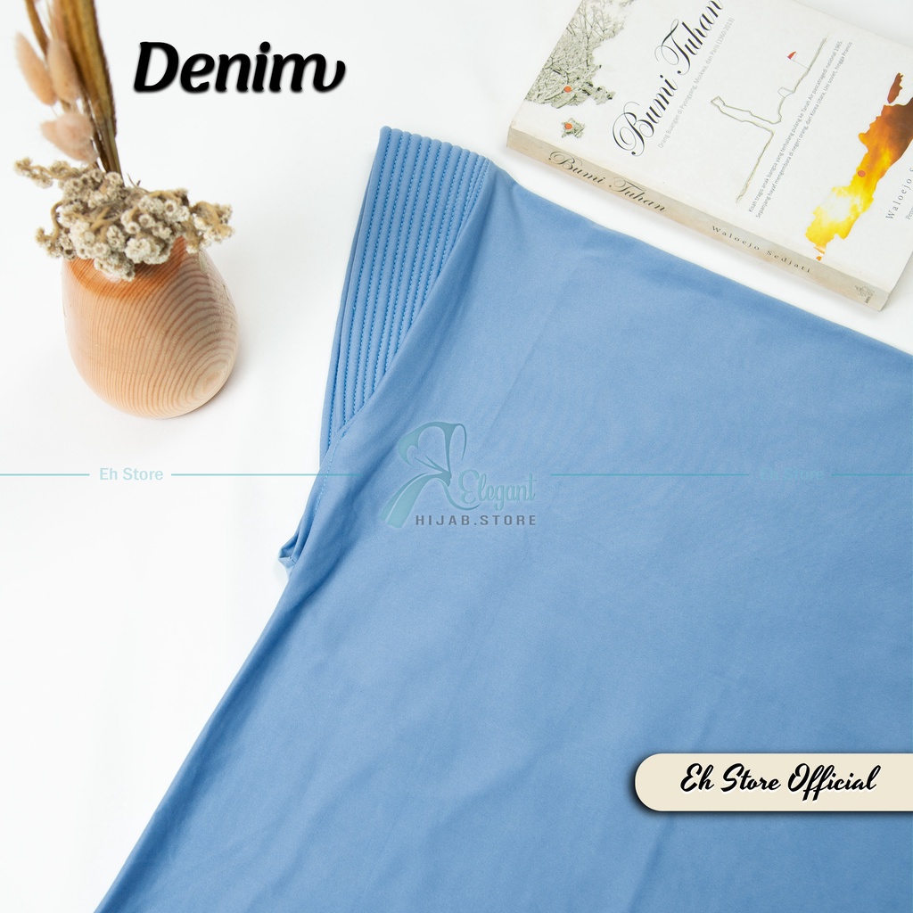 JILBAB BERGO HAMIDAH SPANDEX JERSEY PREMIUM | HIJAB SPORT I JILBAB SPORT I KERUDUNG BERGO I JILBAB INSTAN-Denim