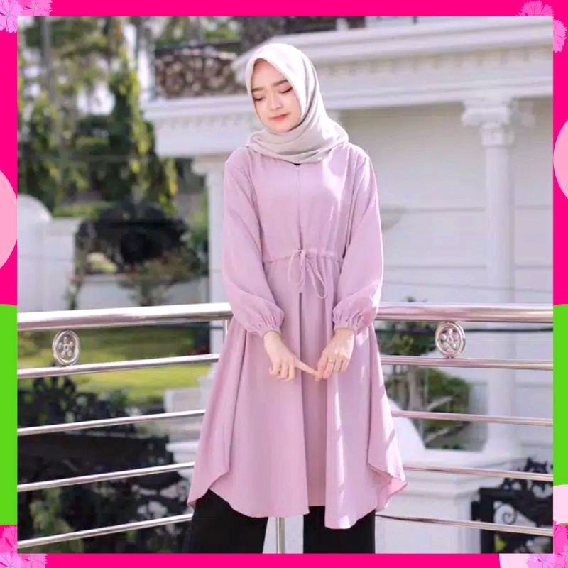 BETHA TUNIK °° BHETA TUNIK°° DINDA TUNIK°° TUNIK MOSCREPE°°Atasan Tunik  Wanita Terbaru