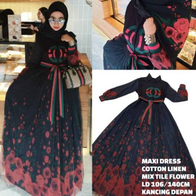 Dress Mawar Gucci Ori SHR