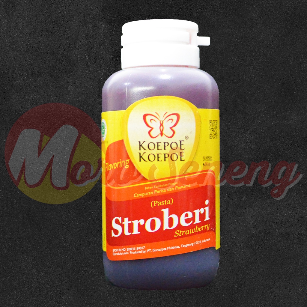 Perisa Pasta Strawberry / Stroberi Kupu Kupu Koepoe Koepoe 60 ml