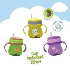 Botol Minum Sedotan Baby Safe Cup Weighted Straw 250ml (JP019) / Baby Safe 250 mL