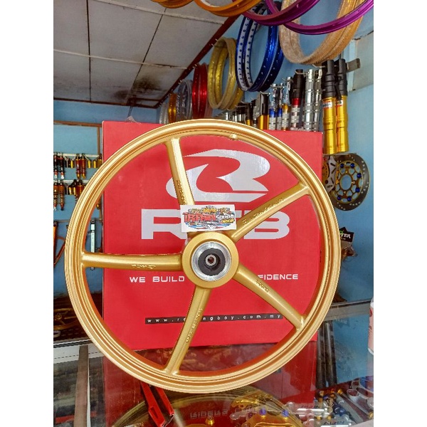 velg Rcb depan gold& hitam universal ukuran 120 ring 17