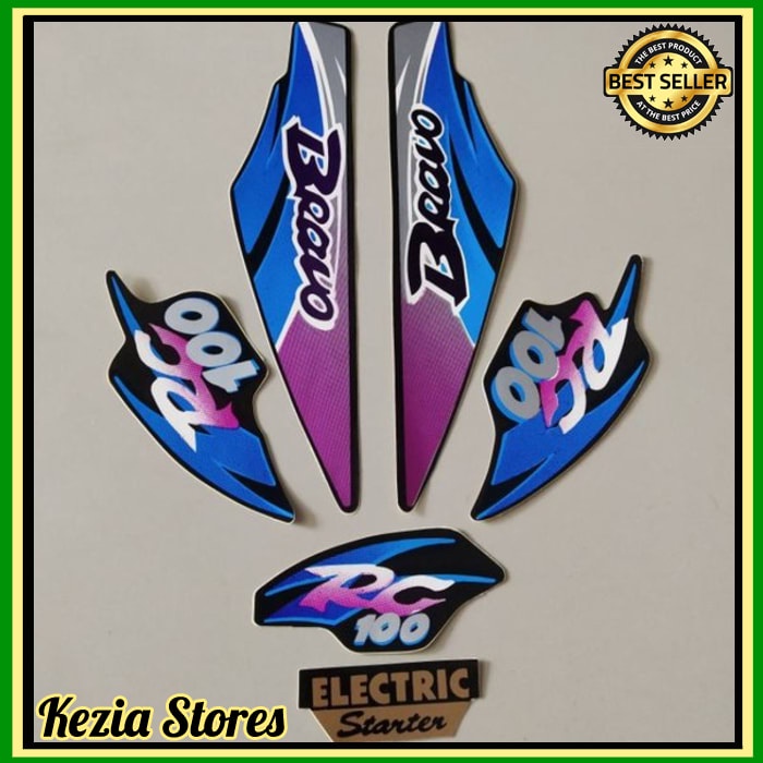 Murah striping suzuki bravo rc 1996 biru bravo jet cooled berkualitas termurah Keren