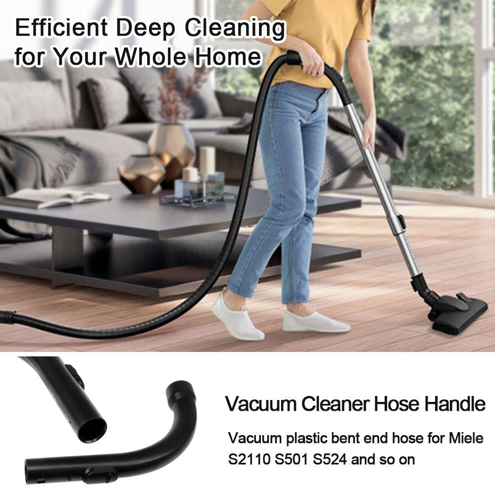 Solighter Vacuum Cleaner Hose Handle For Miele Handle Gagang Lengkung Berguna Tongkat Selang Plastik Ujung Bengkok Penyedot Debu Aksesoris