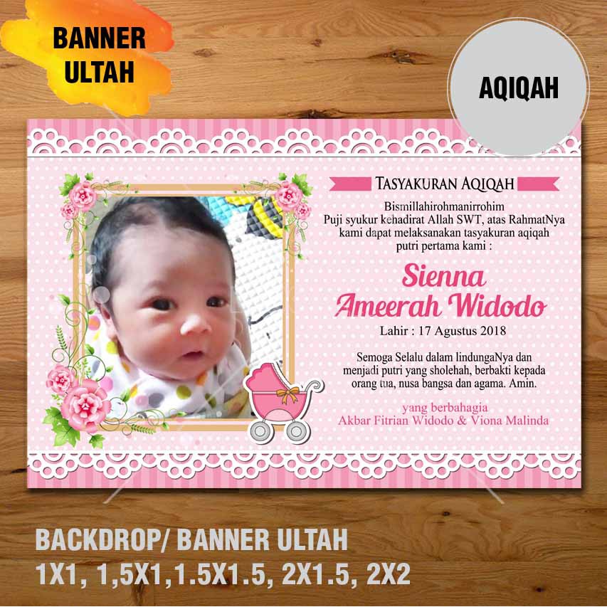 Contoh Spanduk Acara Aqiqah - desain spanduk kreatif