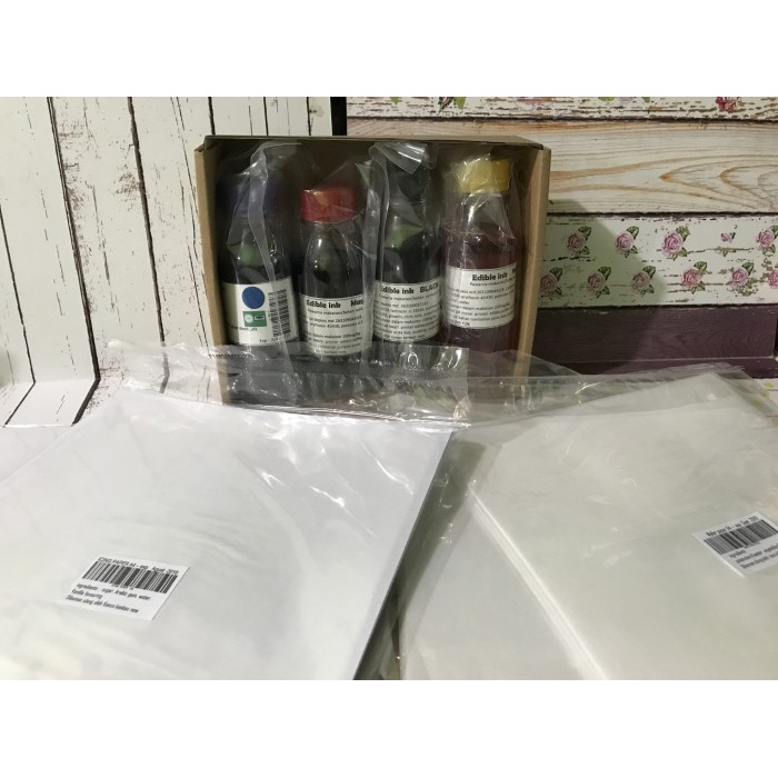 

Kkeanashop Paket Tinta Edible Set Dan Kertas Edible