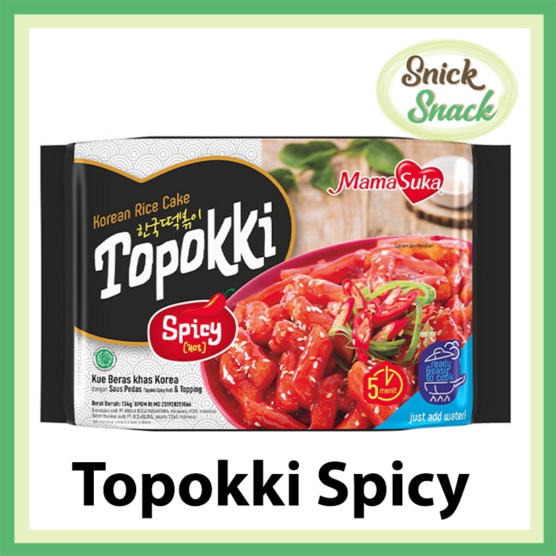 

Mamasuka Topokki Spicy Pedas 134 gr Tteokbokki Tokpokki Kue Beras Khas Korea