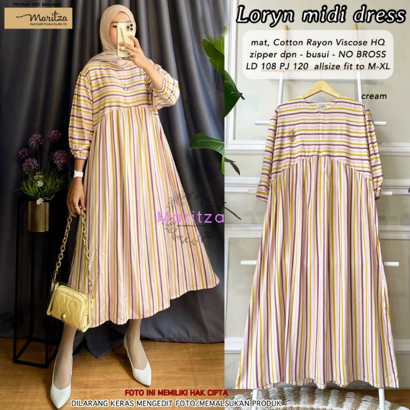 LORYN MIDI DRESS BY MARITZA