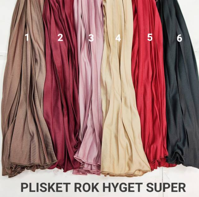 Rok Plisket PREMIUM 100% terlaris / Rok Rempel Wanita Muslimah / Rok Payung Termurah Terlaris