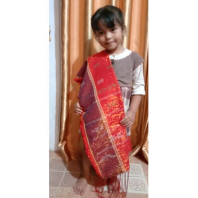 ULOS PANOROPI ULOS SADUM MURAH ULOS BATAK NUANSA MERAH ULOS KECIL ULOS ANAK ULOS KOSTUM PAKAIAN ADAT