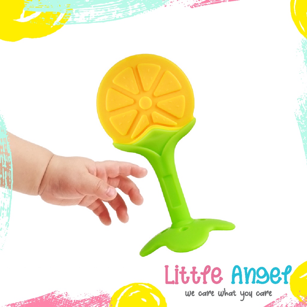 BABY TEETHER BENTUK BUAH Mainan Gigitan Bayi BPA FREE Gigitan Bayi Bentuk Buah Fruit Teether Lembut