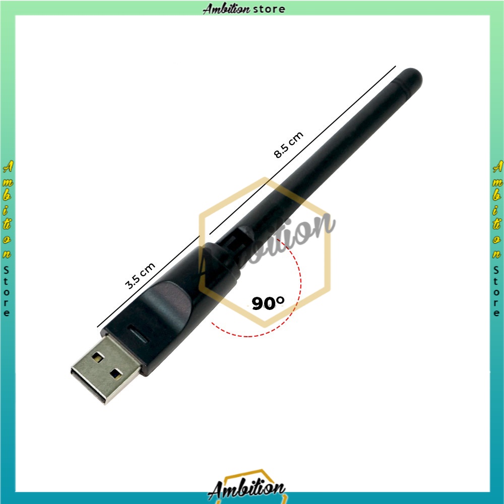 MT7601 [Bisa Bayar Ditempat]  USB Wifi Dongle Receiver Parabola dan Terrestrial DVB-T2